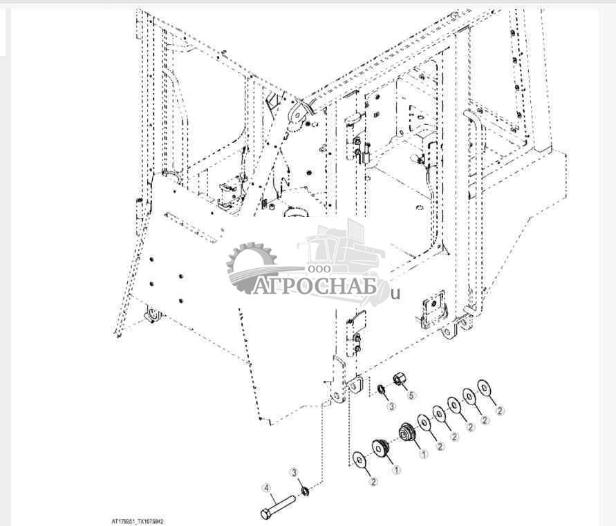 Крепления кабинынавеса Крепления кабинынавеса 